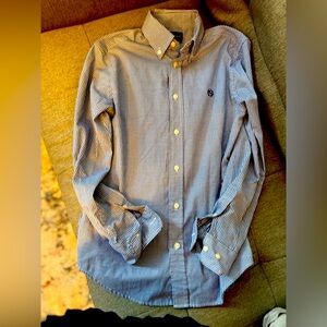 Bunfle 3 for $15. Lauren Ralph Lauren Boy’s Blue and White Dress Shirt. Size 14.